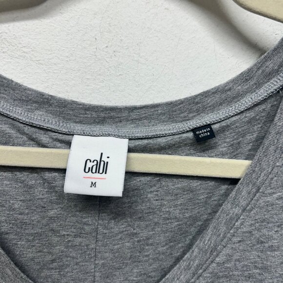 Cabi 5618 Breeze Dress gray maxi ruched small - Picture 7 of 11